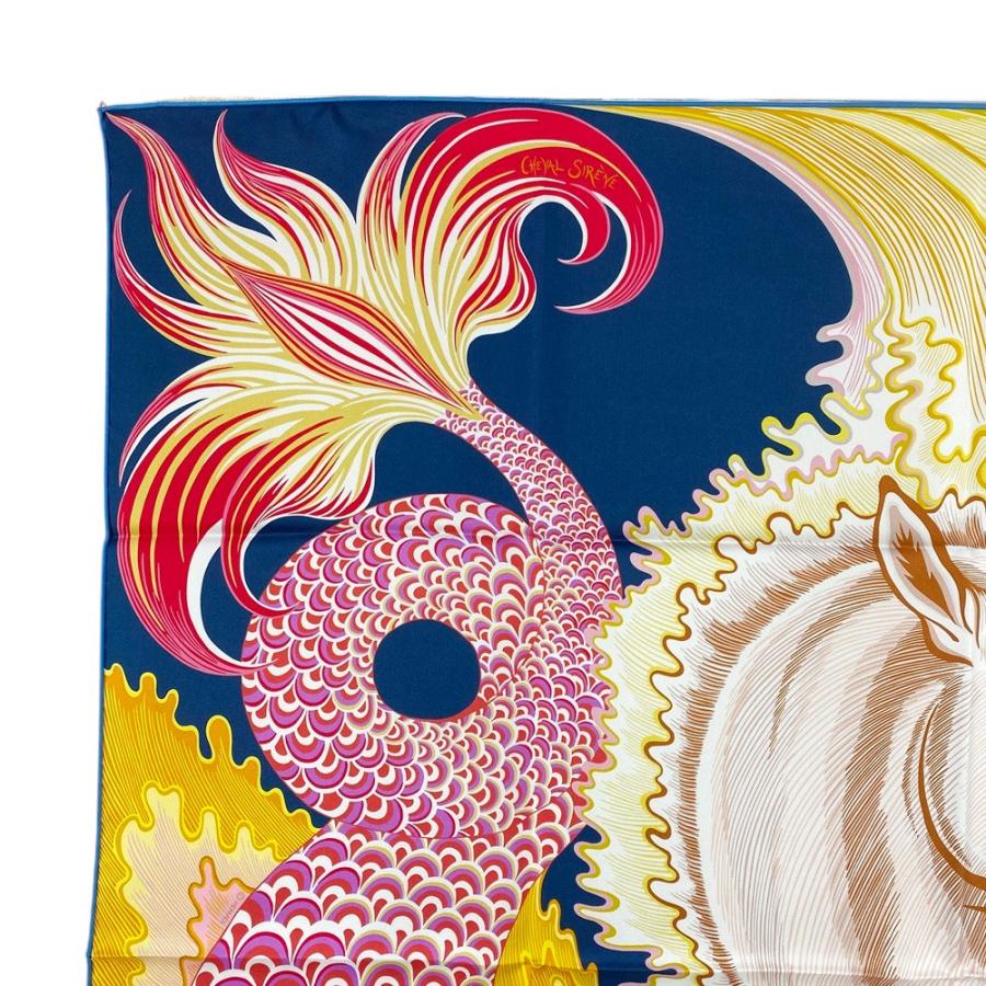 □未使用□ エルメス カレ90 スカーフ CHEVAL SIRENE シュバル