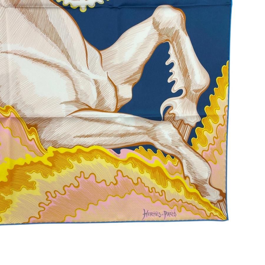 □未使用□ エルメス カレ90 スカーフ CHEVAL SIRENE シュバル