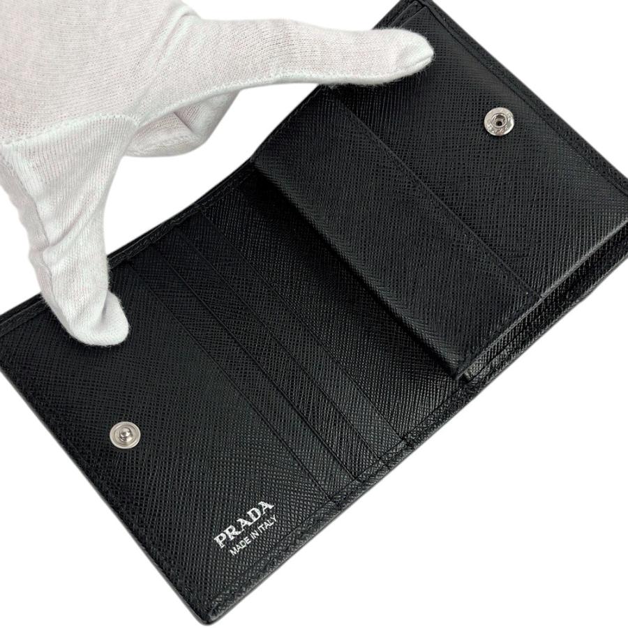◇SALE◇ □新同□ プラダ 二つ折り 財布 コンパクト テスート