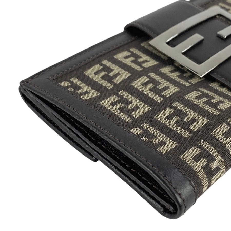 ◇SALE◇ □新同□ フェンディ 長財布 ズッカ ブラウン レザー ◇SALE◇ □新同□ フェンディ 長財布 ズッカ ブラウン レザー