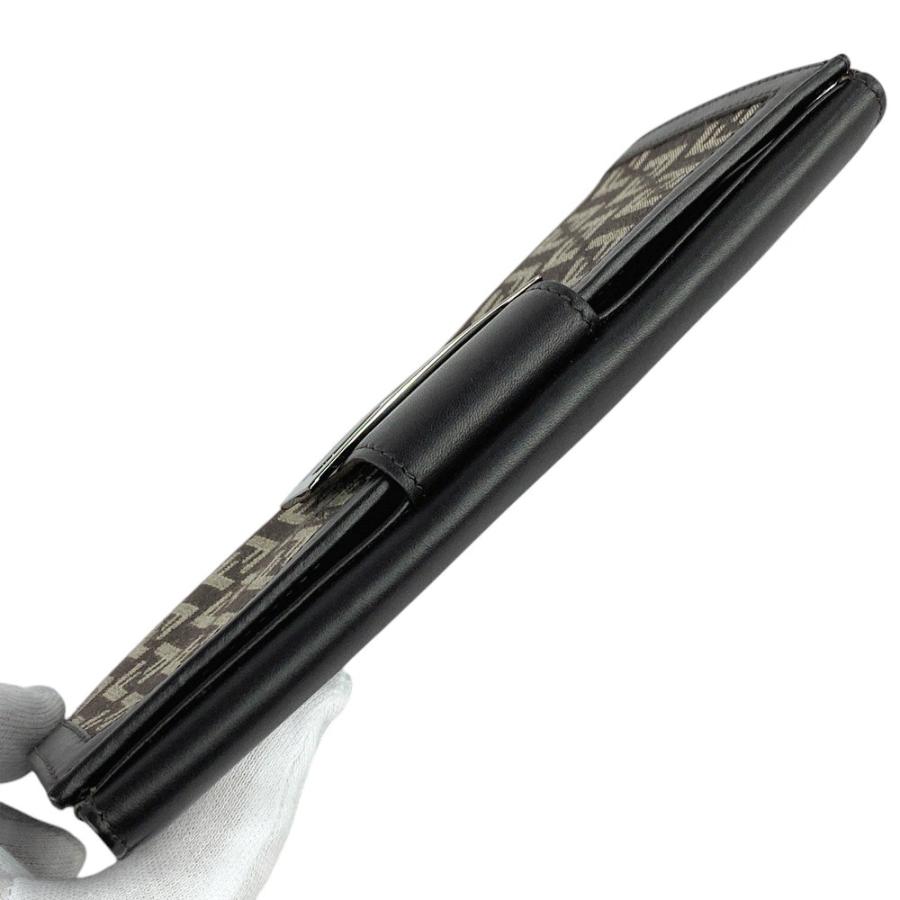 ■新同■　フェンディ 長財布 ズッカ ブラウン レザー キャンバス 8M0032 箱 【297502】4 □新同□ フェンディ 長財布 ズッカ ブラウン レザー キャンバス