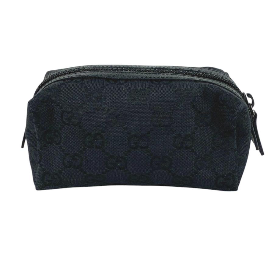 ■美品■　グッチ ポーチ GGキャンバス 化粧ポーチ キャンバス ブラック 189669 【297847】8 |  | 01