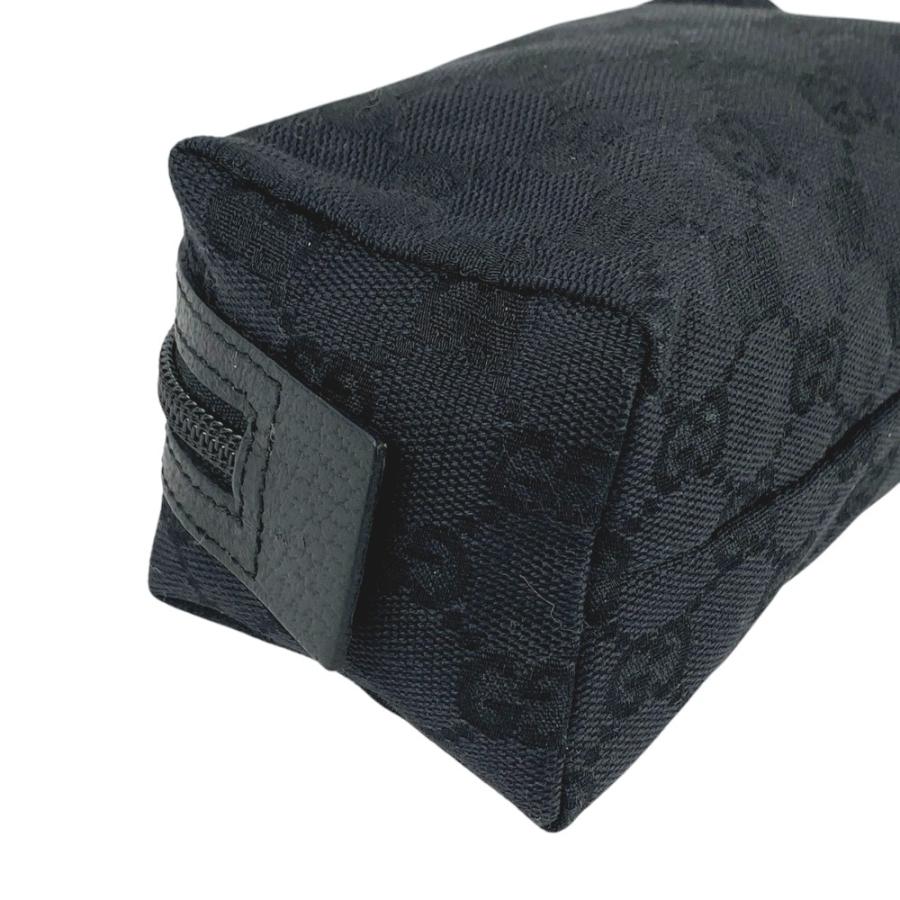 ■美品■　グッチ ポーチ GGキャンバス 化粧ポーチ キャンバス ブラック 189669 【297847】8 |  | 02