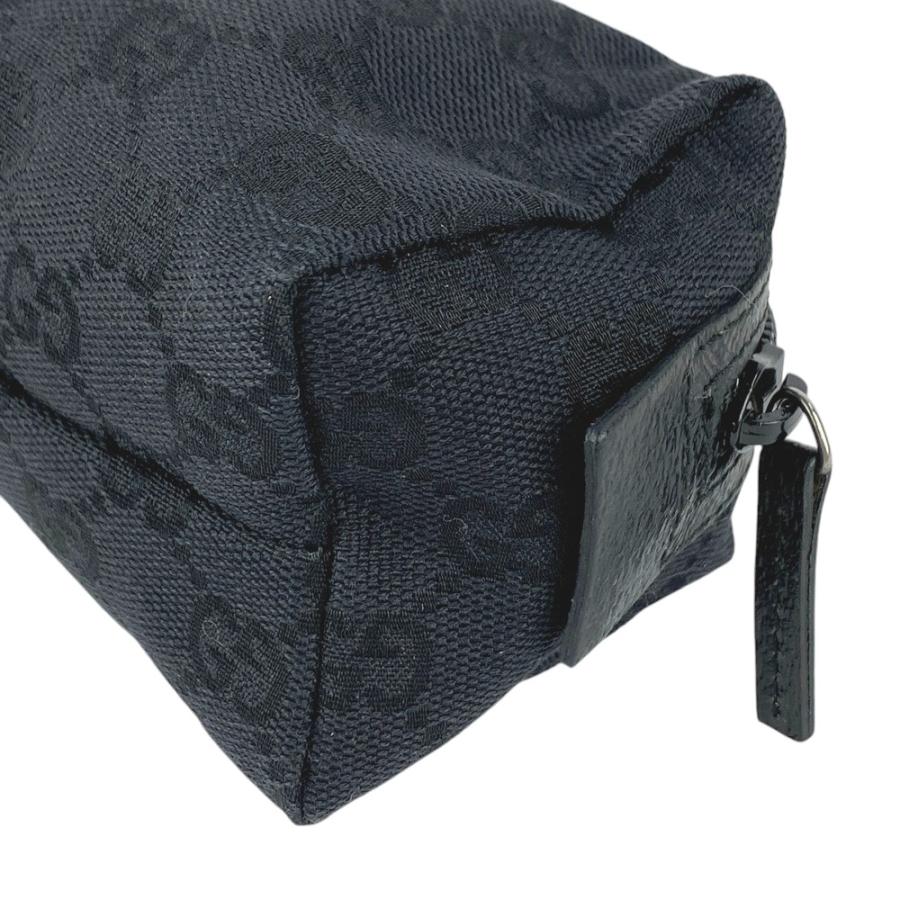 ■美品■　グッチ ポーチ GGキャンバス 化粧ポーチ キャンバス ブラック 189669 【297847】8 |  | 03