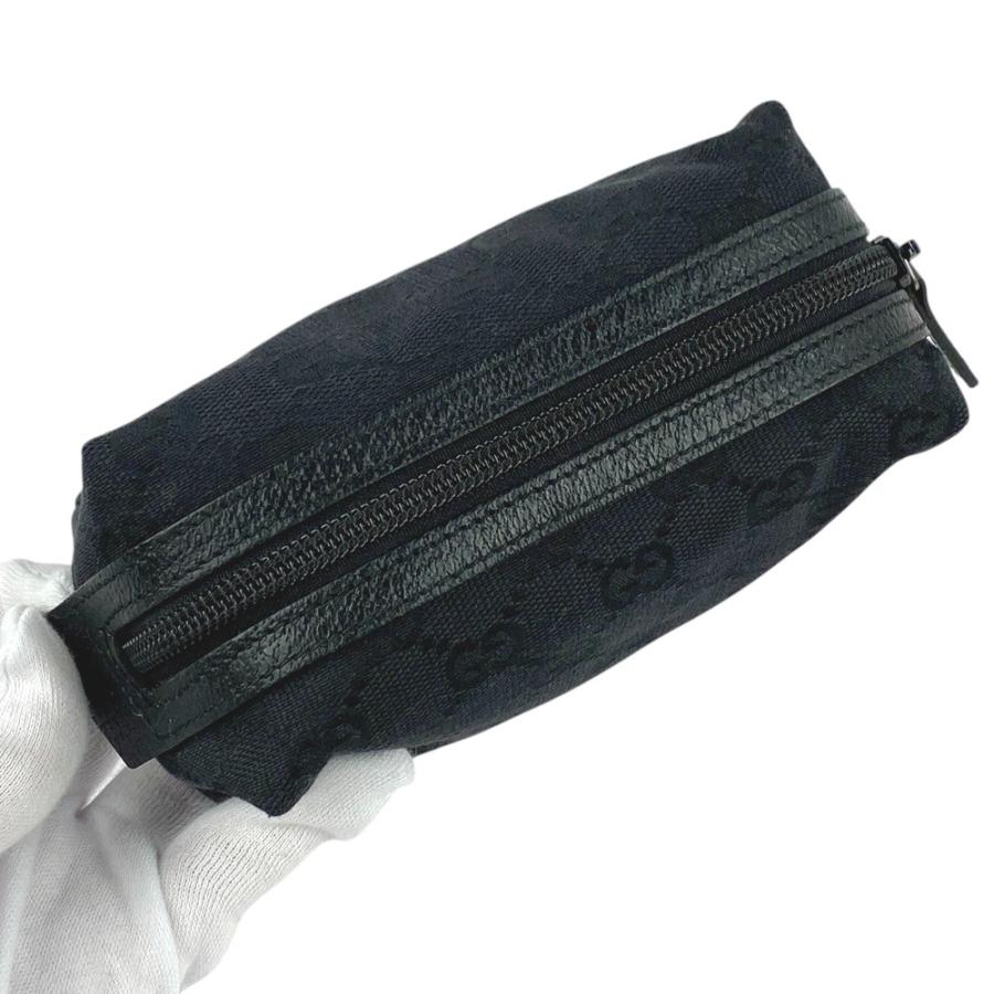 ■美品■　グッチ ポーチ GGキャンバス 化粧ポーチ キャンバス ブラック 189669 【297847】8 |  | 04
