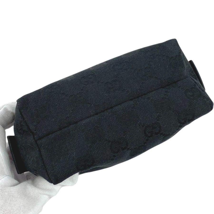 ■美品■　グッチ ポーチ GGキャンバス 化粧ポーチ キャンバス ブラック 189669 【297847】8 |  | 05
