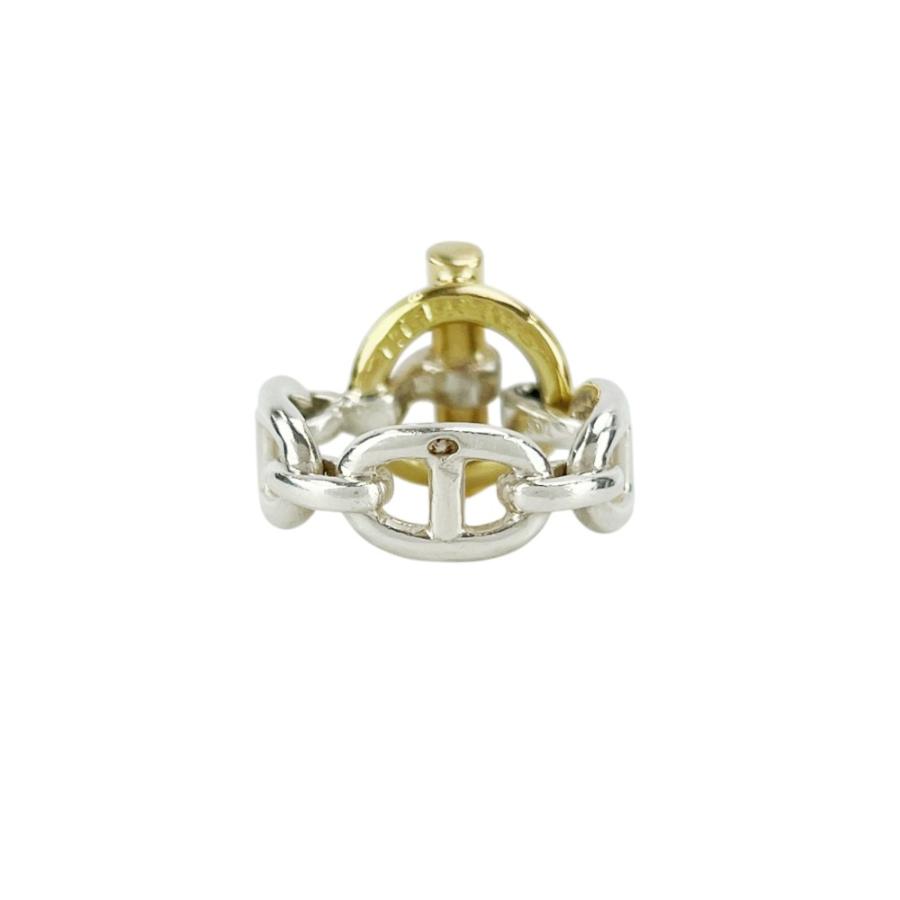 エルメス ■美品■ シェーヌダンクル コンビ リング 指輪 アクセサリー SV925 K18 シルバー ゴールド #51【29858】9 |  | 01