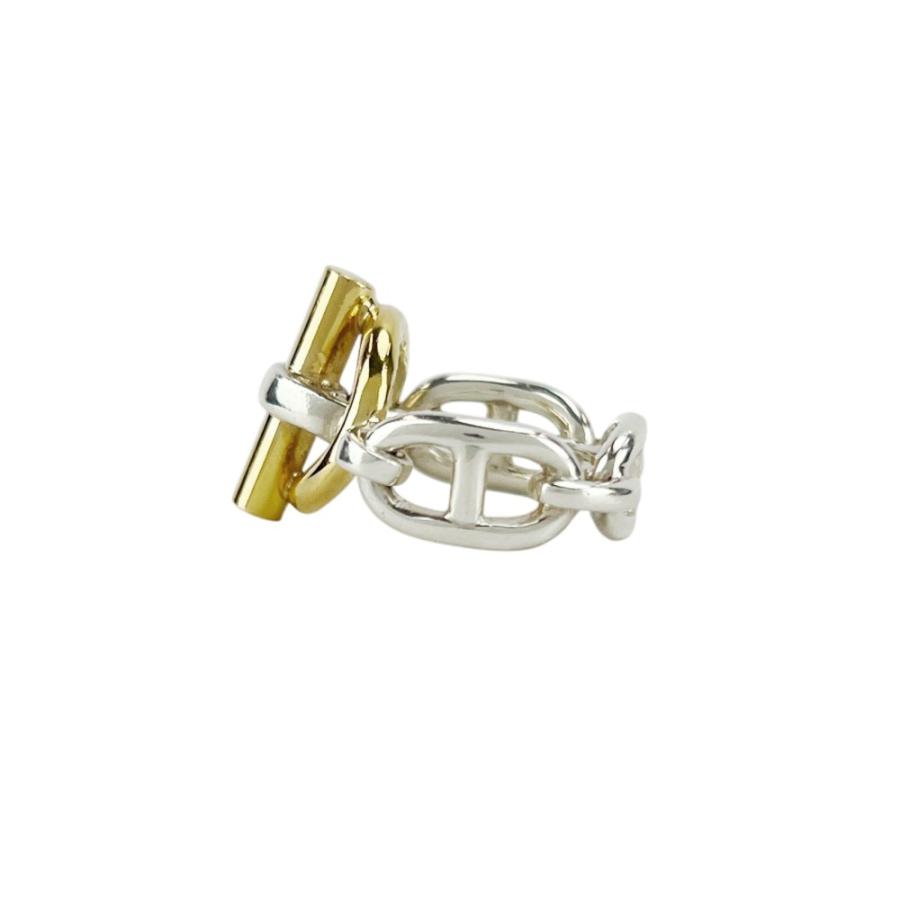 エルメス ■美品■ シェーヌダンクル コンビ リング 指輪 アクセサリー SV925 K18 シルバー ゴールド #51【29858】9 |  | 03