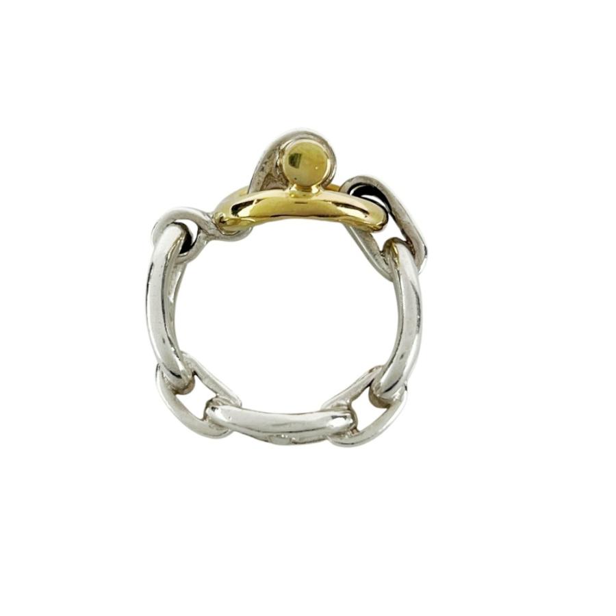 エルメス ■美品■ シェーヌダンクル コンビ リング 指輪 アクセサリー SV925 K18 シルバー ゴールド #51【29858】9 |  | 06