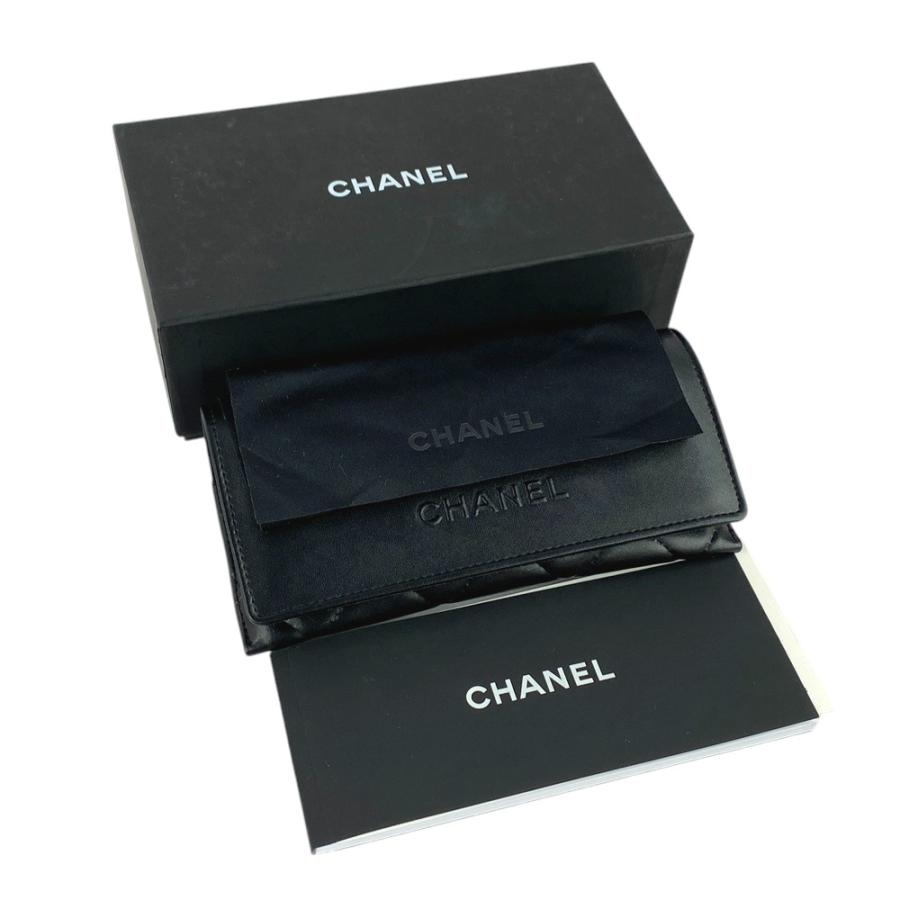 □美品□ シャネル サングラス メガネ ココ ラインストーン ブラック  