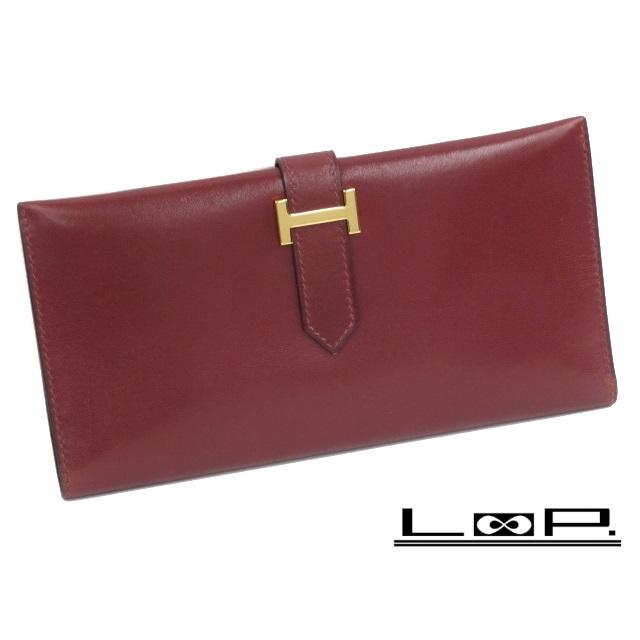 ◇お値打ち品◇ □美品□ エルメス ベアン クラシック 長財布 ボックス