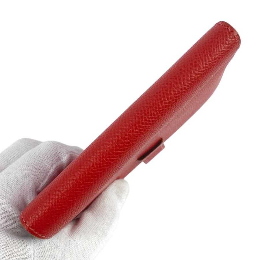■中古■　エルメス ベアン コンパクト 2つ折り 財布 クシュベル ルージュヴィフ □C刻 【300608】1 □中古□ エルメス ベアン コンパクト 2つ折り 財布 クシュベル