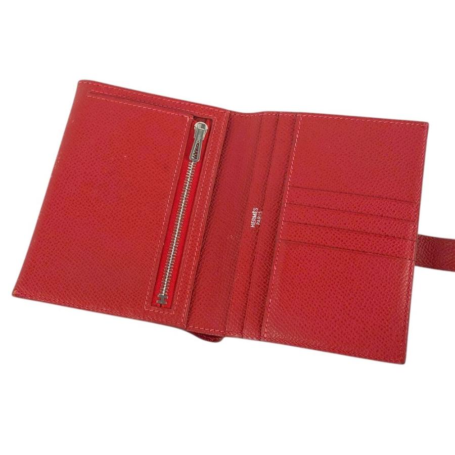 ■中古■　エルメス ベアン コンパクト 2つ折り 財布 クシュベル ルージュヴィフ □C刻 【300608】1 |  | 07