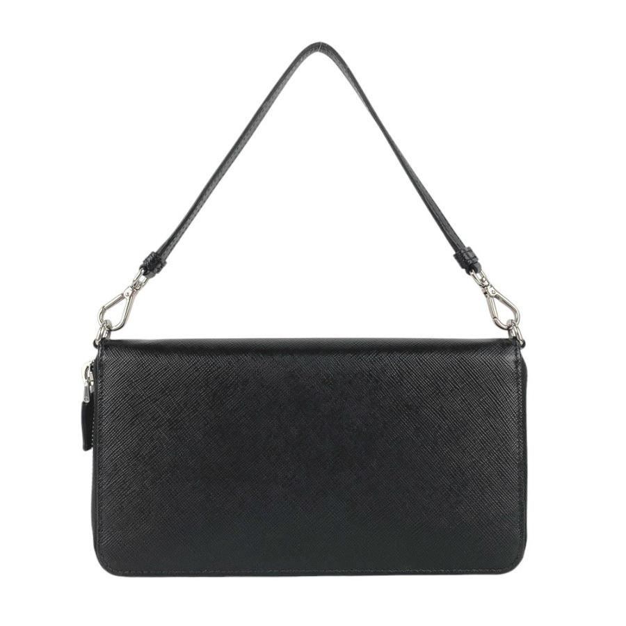 ■中古■現行■　プラダ トライアングル ドキュメントケース 長財布 サフィアーノ ブラック NERO ZML051 箱 【303258】4 □中古□現行□ プラダ トライアングル ドキュメントケース 長財布