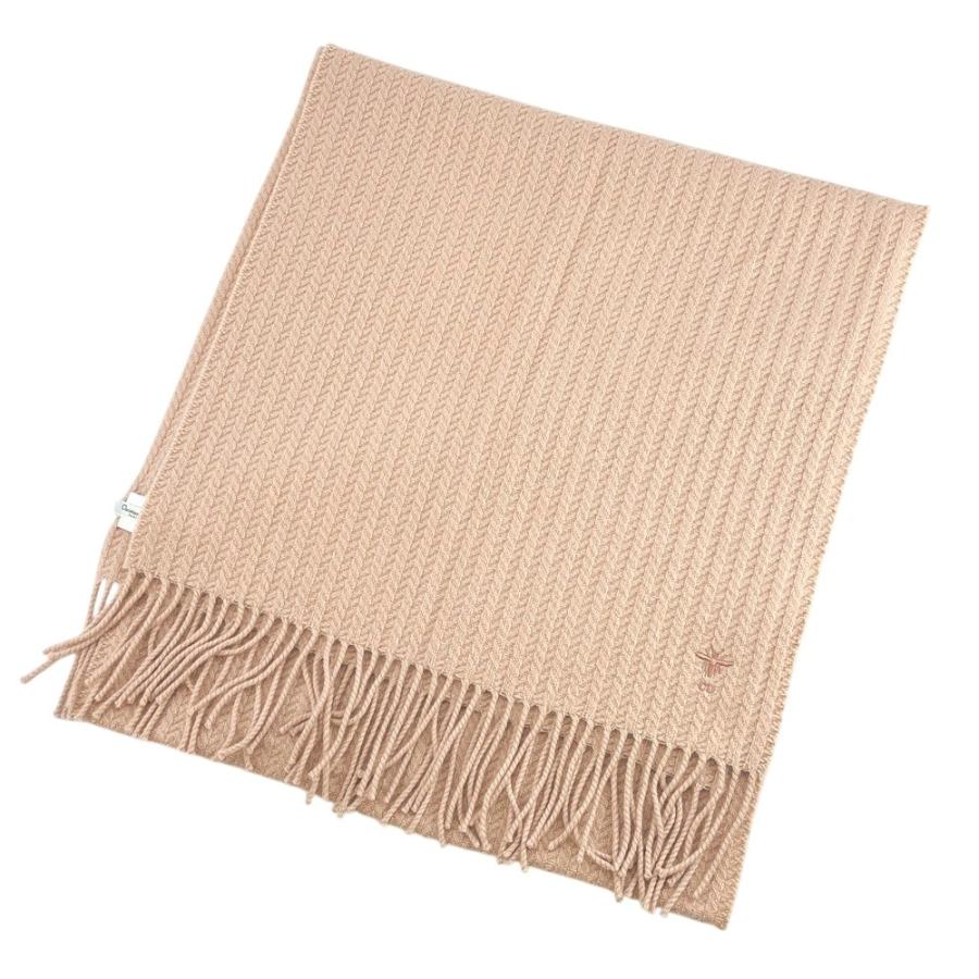 ディオール ■新同■ マフラー ビー スカーフ ストール カシミヤ ピンク ローズ 41CLA207I007 箱 【30585】1 |  | 01