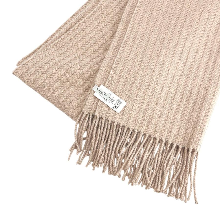 ディオール ■新同■ マフラー ビー スカーフ ストール カシミヤ ピンク ローズ 41CLA207I007 箱 【30585】1 |  | 06