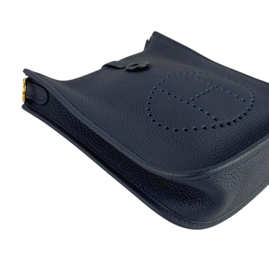 ■新同■　エルメス エヴリン TPM ショルダー バッグ トゴ ブルーニュイ Y刻 【307300】1 □新同□ エルメス エヴリン TPM ショルダー バッグ トゴ ブルーニュイ