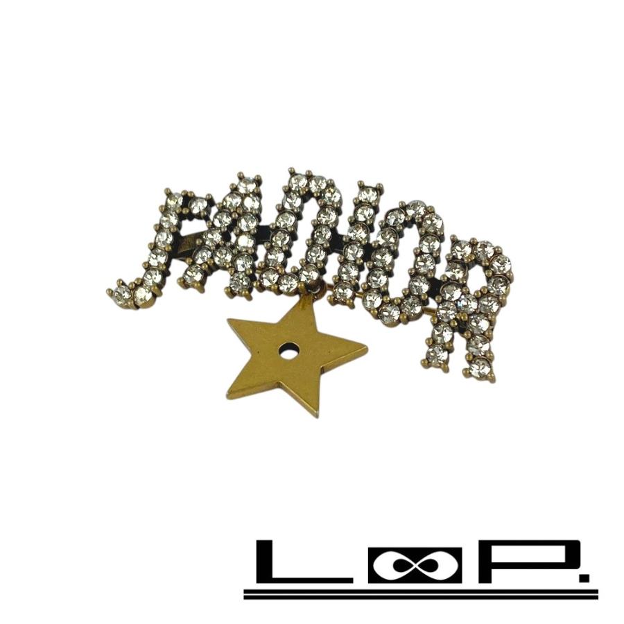 ■新同■　ディオール ジャディオール ブローチ ラインストーン ゴールド  GP【308970】8 | 