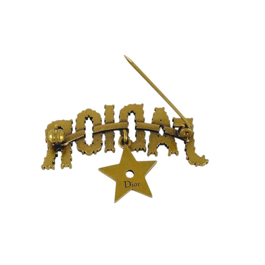 ■新同■　ディオール ジャディオール ブローチ ラインストーン ゴールド  GP【308970】8 |  | 06