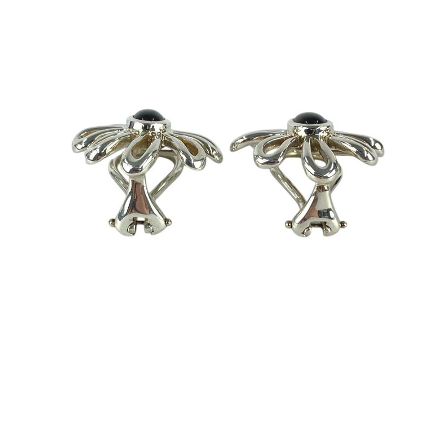 ■美品■　ティファニー パロマピカソ デイジー イヤリング シルバー SV925 オニキス 箱 【309229】8 |  | 03