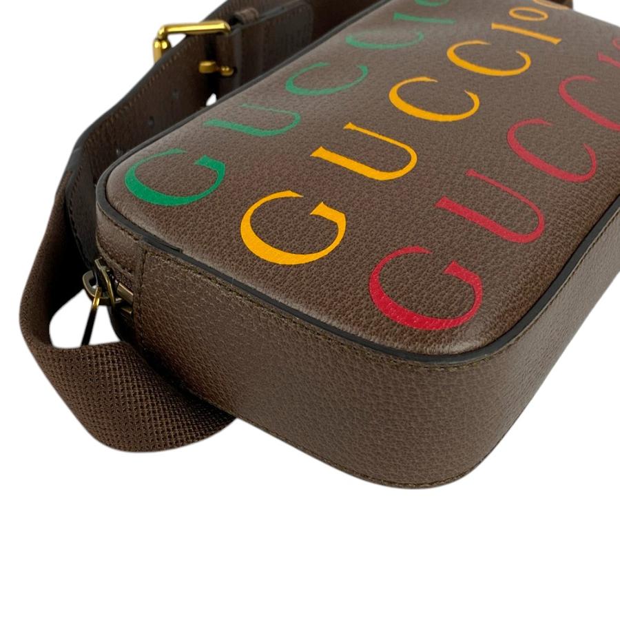 ◆SALE◆　■新同■100周年■　グッチ ベルト ボディ バッグ レザーブラウン 【310041】1 |  | 02