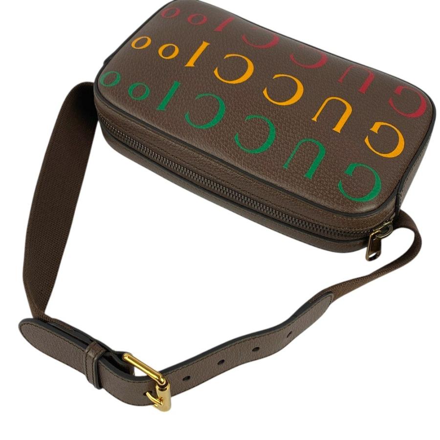 ◆SALE◆　■新同■100周年■　グッチ ベルト ボディ バッグ レザーブラウン 【310041】1 |  | 05