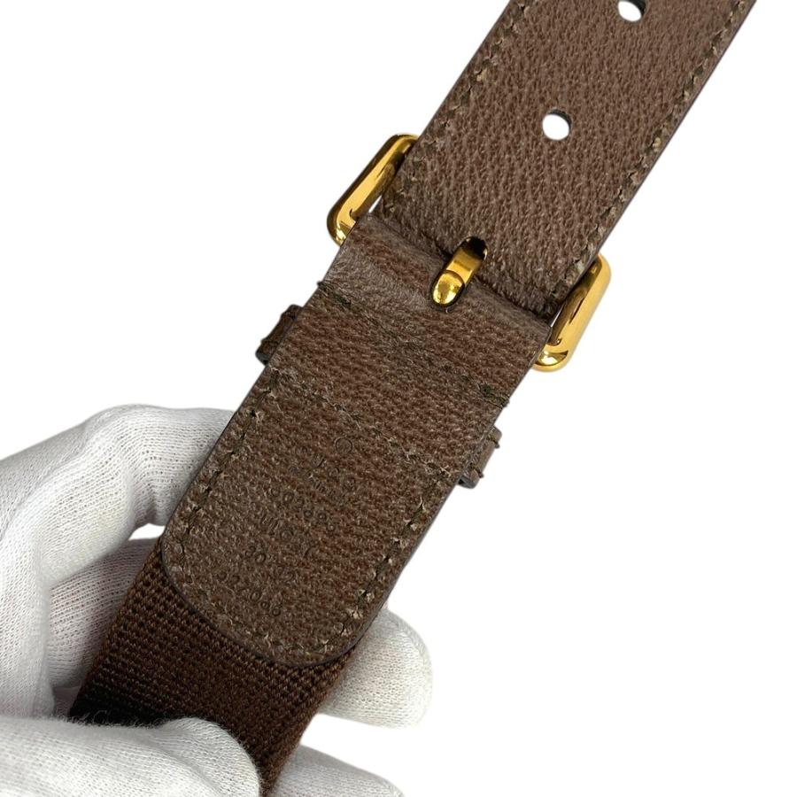 ◆SALE◆　■新同■100周年■　グッチ ベルト ボディ バッグ レザーブラウン 【310041】1 |  | 06