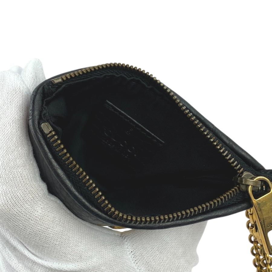 □美品□ グッチ コインケース 小銭入れ 財布 レザー GP ブラック