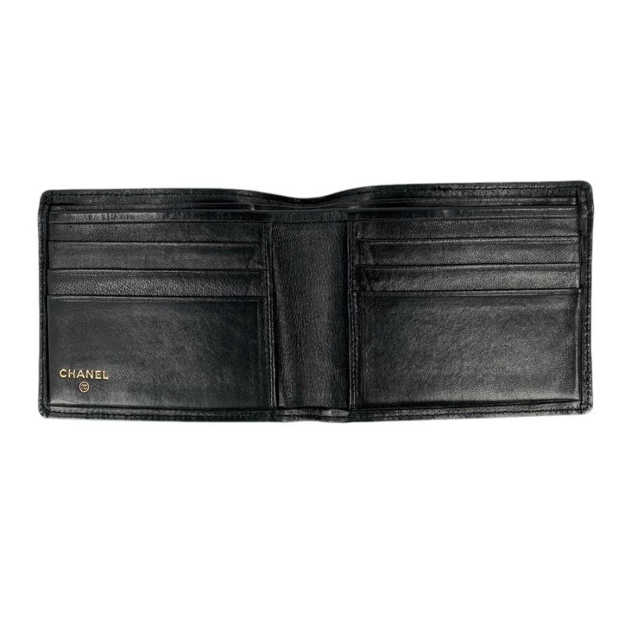 ■美品■　シャネル ビコローレ 二つ折り 札入れ 財布 ラム レザー ブラック 【314520】2 |  | 05