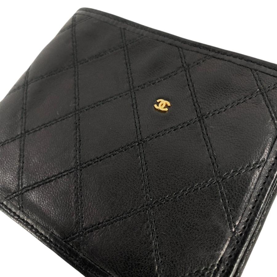 ■美品■　シャネル ビコローレ 二つ折り 札入れ 財布 ラム レザー ブラック 【314520】2 |  | 07