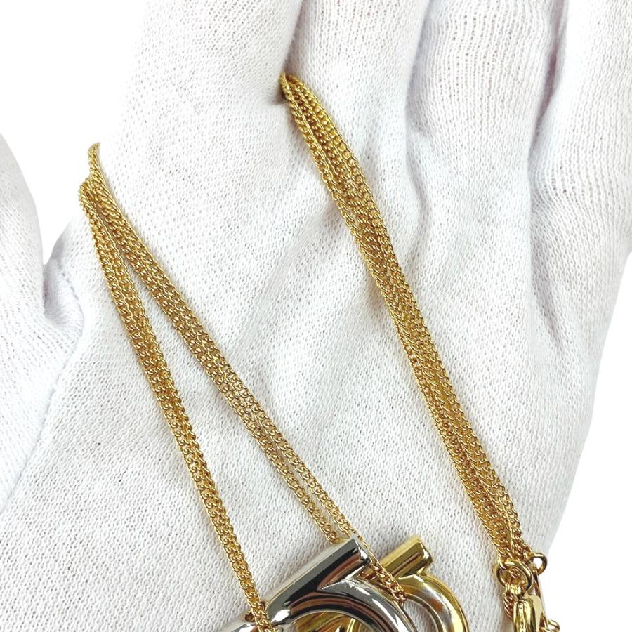 □美品□ フェラガモ ガンチーニ ネックレス チェーン アクセサリー GP