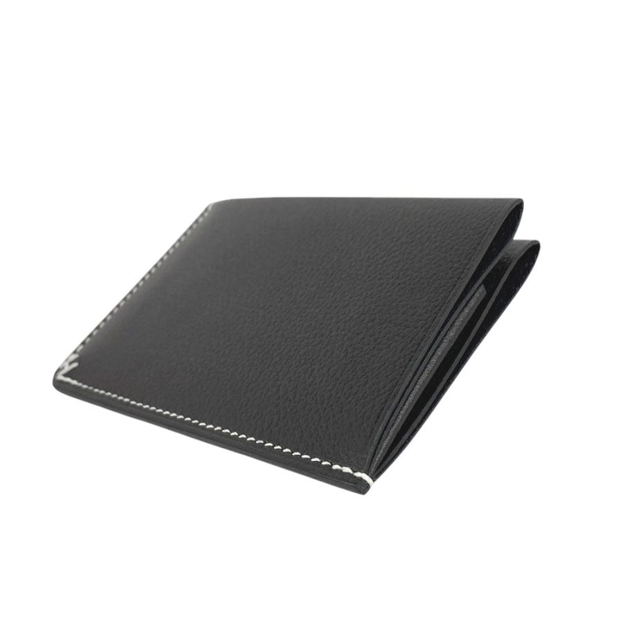 ■新同■　エルメス アッシュセリエ ベルソ カード ケース財布 エバーカラー ブラック ネイビー B刻 箱 【317682】3 HERMES - □新同□ エルメス アッシュセリエ ベルソ カード ケース財布