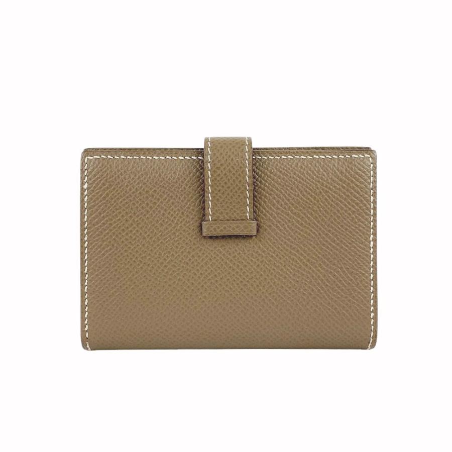 ■美品■　エルメス ベアン ミニ 名刺 カード ケース 財布 エプソン エトゥープ D刻 箱 【317699】3 □美品□ エルメス ベアン ミニ 名刺 カード ケース 財布 エプソン
