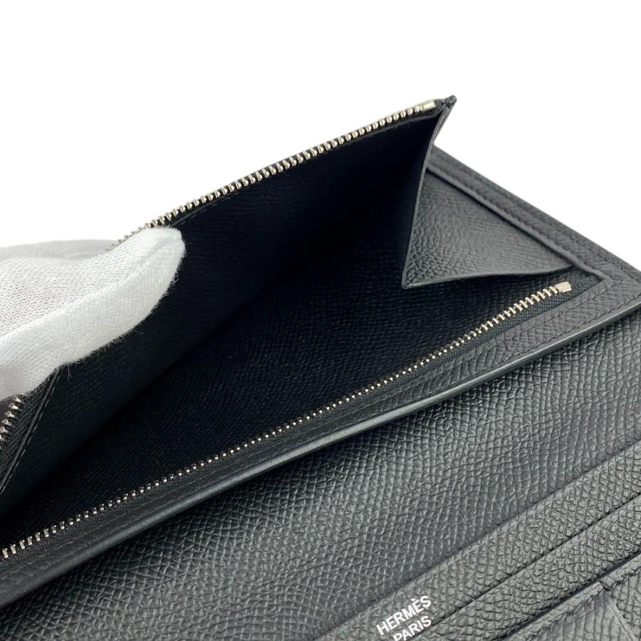■新同■　エルメス ベアンスフレ モノクローム ソーブラック 長財布 エプソン ブラック U刻 箱 【317712】3 □新同□ エルメス ベアンスフレ モノクローム ソーブラック 長財布