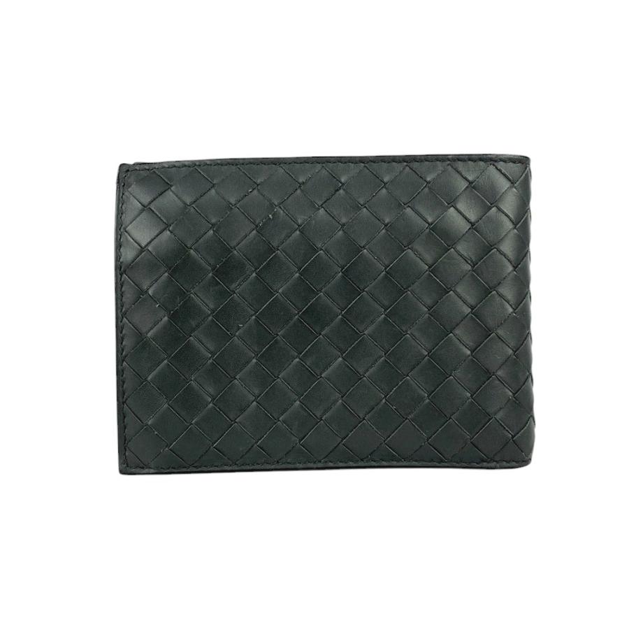 新品未使用　ボッテガヴェネタ 二つ折り財布 イントレチャート 革編み ブラック BOTTEGA VENETA ボッテガヴェネタ 二つ折り財布 イントレ
