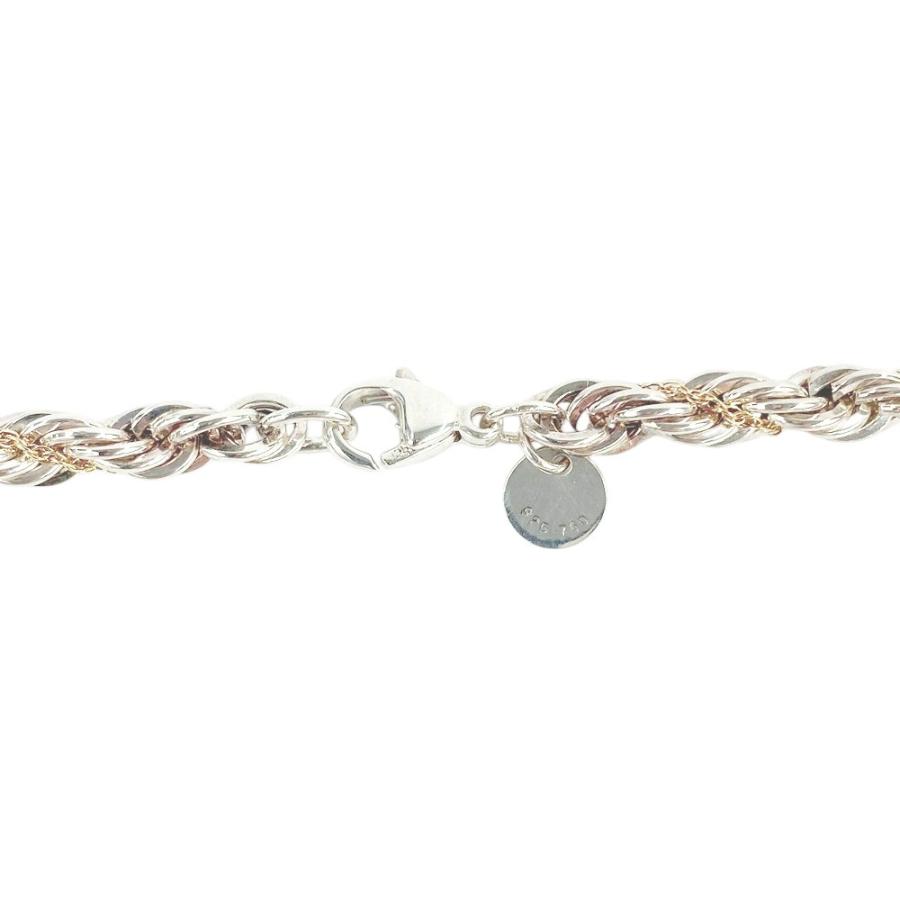 ■新同■60cm■　ティファニー ツイスト チェーン ロング ネックレス コンビ SV 925 K18 YG 750 【319112】1 |  | 02