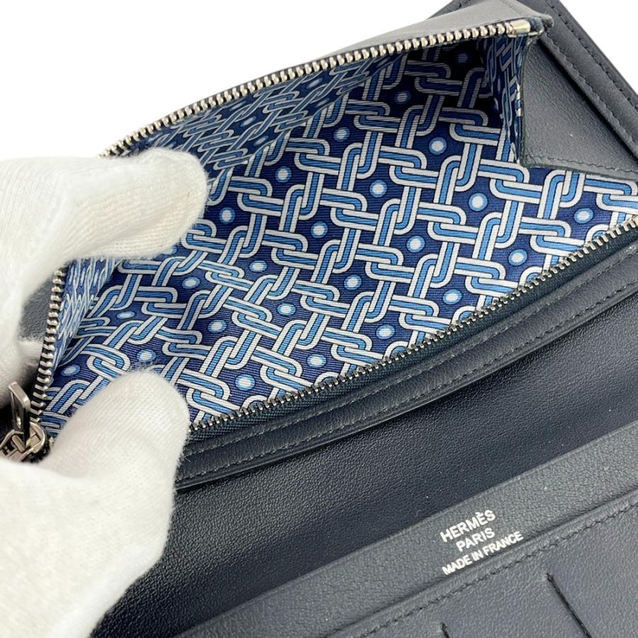□美品□ エルメス シチズンツイル ロング スイフト 長財布