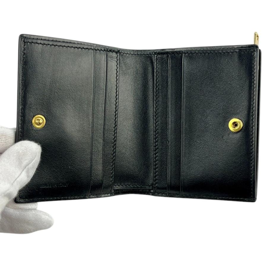 □中古□ セリーヌ コンパクトウォレット 二つ折り 財布 レザー  