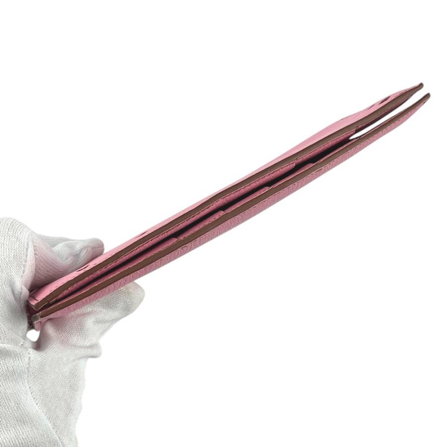 ■未使用■　エルメス エブリン パンチング Hロゴ 長財布 シェーブル ピンク □G刻 箱 【322235】8 □未使用□ エルメス エブリン パンチング Hロゴ 長財布 シェーブル