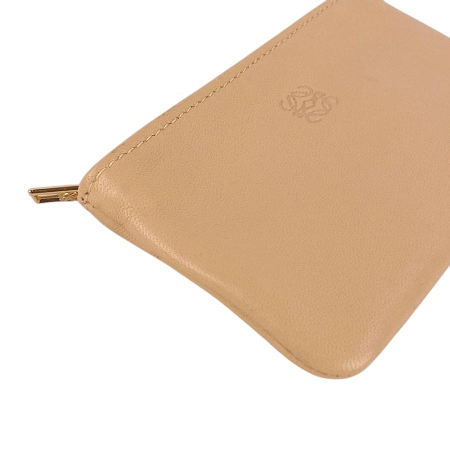 ■美品■　ロエベ アナグラム コインケース 財布 ウォレット キーリング ナッパ レザー ベージュ 【322761】8 |  | 02