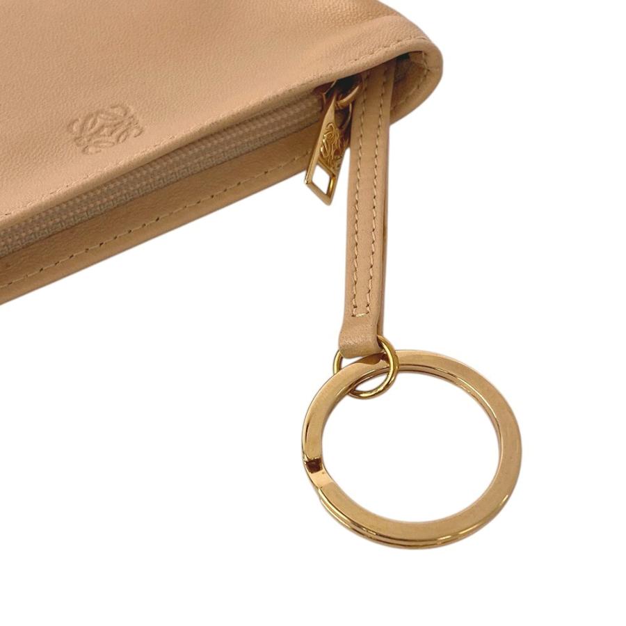 ■美品■　ロエベ アナグラム コインケース 財布 ウォレット キーリング ナッパ レザー ベージュ 【322761】8 |  | 07