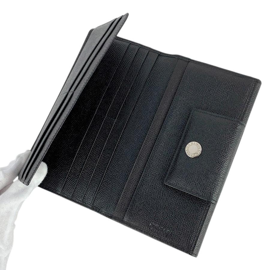 □美品□ ブルガリ 長財布 サイフ メンズ クラシコ レザー ブラック 黒  