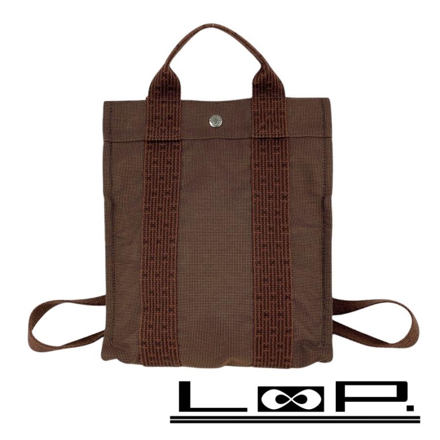 エルメスリュックエールラインブラウン