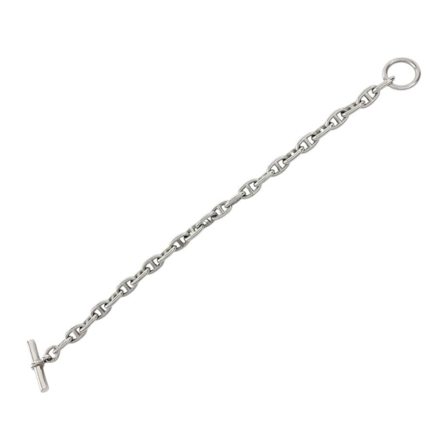 【極美品】エルメス 925 シェーヌダンクルTPM ブレスレット レディース □美品□ エルメス シェーヌダンクル TPM ブレスレット 24コマ