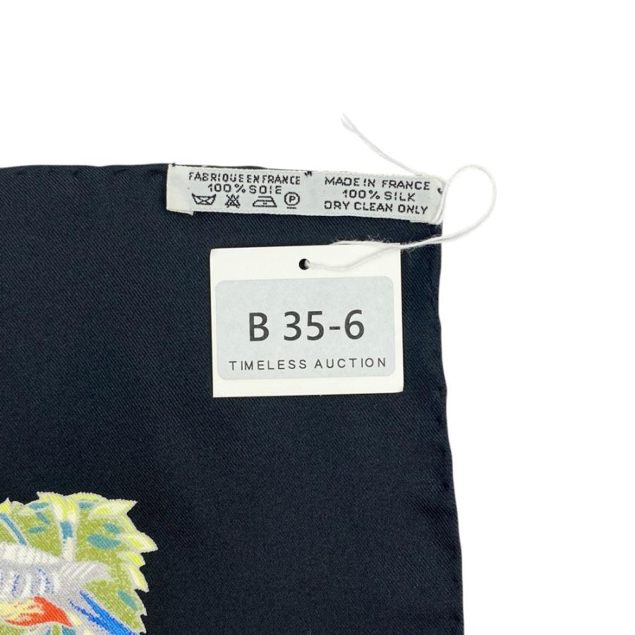 ■美品■　エルメス カレ 90 スカーフ SICHUAN 四川省 パンダ 動物 アニマル 竹 シルク ブラック グリーン 箱 【325991】5 |  | 05