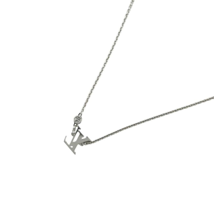 ルイヴィトン ■美品■ イディール ブロッサム LV ペンダント ネックレス 750WG K18 ダイヤ シルバー Q93653 4.2g 箱【32612】5 |  | 01