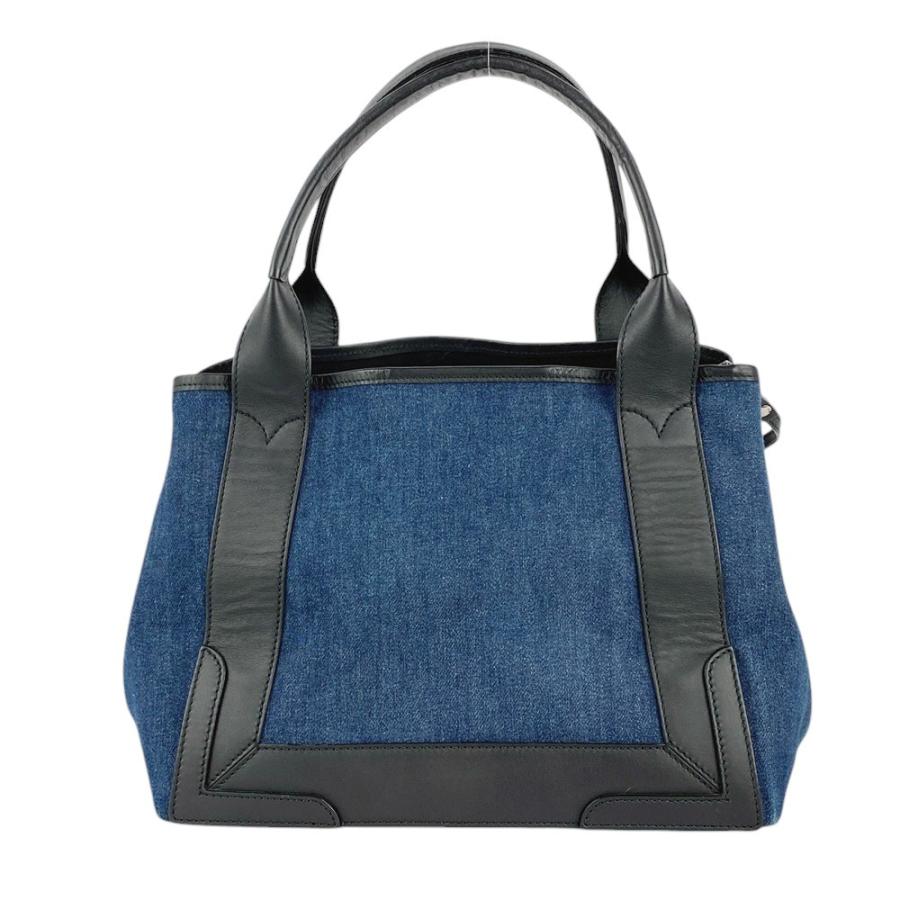 □美品□ バレンシアガ ネイビーカバス S トート バッグ デニム ポーチ