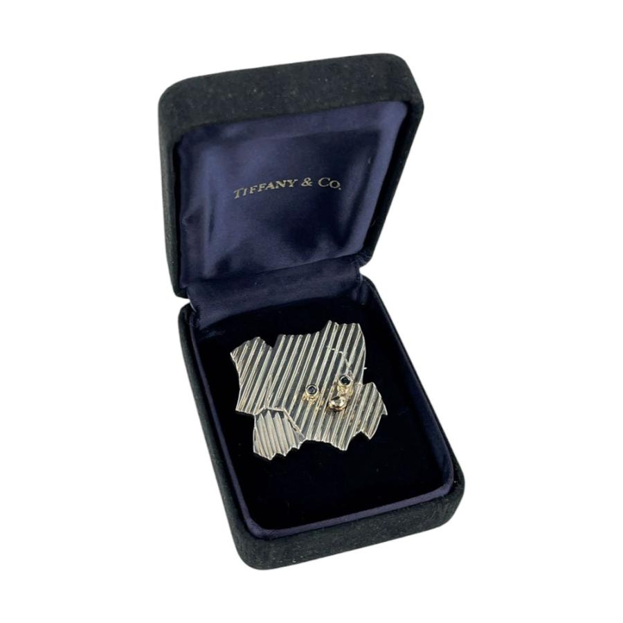 ■美品■　ティファニー ブローチ 犬 ドッグ アニマル サファイヤ K14 SV925 【327575】1 |  | 08