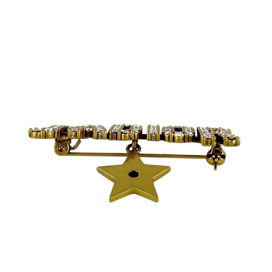 ■未使用■　ディオール ブローチ ピン バッジ ジャディオール 星 スター GP ラインストーン 箱 【327599】1 |  | 04