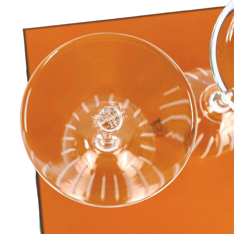 ■未使用■　エルメス ペア ワイン グラス タンブラー 食器 ガラス ホワイト 箱 【329043】3 |  | 03